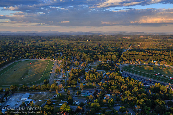 Oklahoma Training Track and Saratoga Race Course from Above, 2015