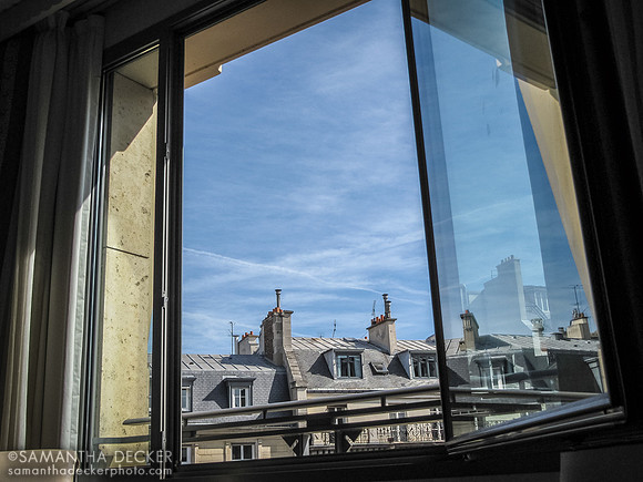 View from the Hilton Arc de Triomphe in Paris