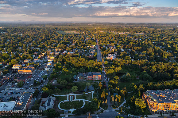 Downtown Saratoga from Above