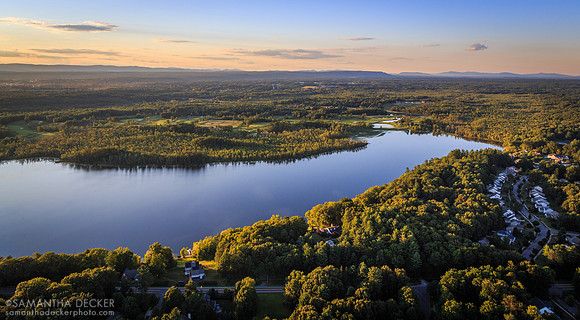 Saratoga Lake from Above