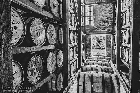 Bourbon barrels, Woodford Reserve, Versailles, KY