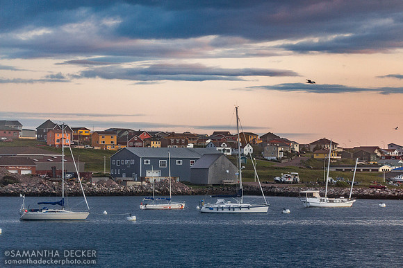 Saint Pierre at Dusk, Saint Pierre and Miquelon