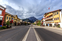 Looking Down Banff Ave, Banff, AB