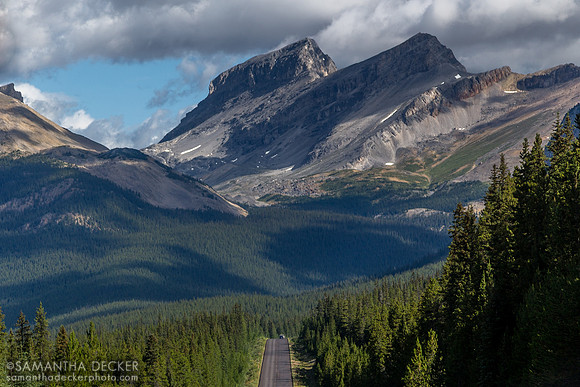 Heading Down the Icefields Parkway