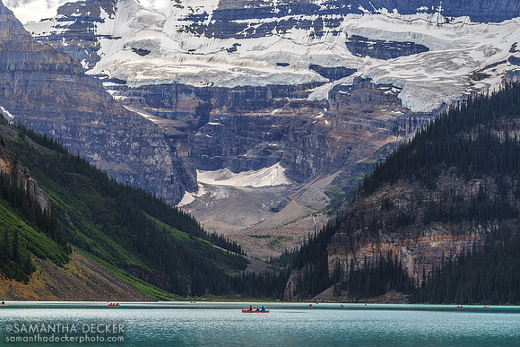 Canoe on Lake Louise