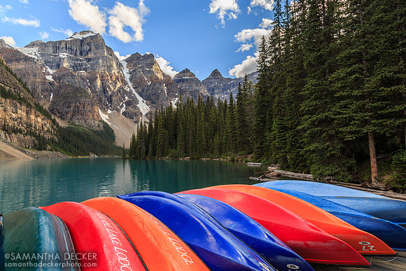 Colorful Canoes