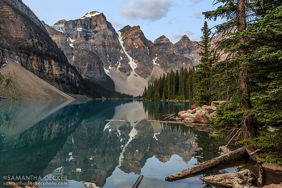 Moraine Lake on a Quiet Summer Morning