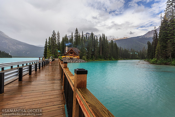 Walking Over Emerald Lake