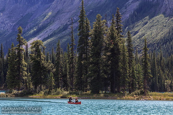 Canoers in Front of Spirit Island