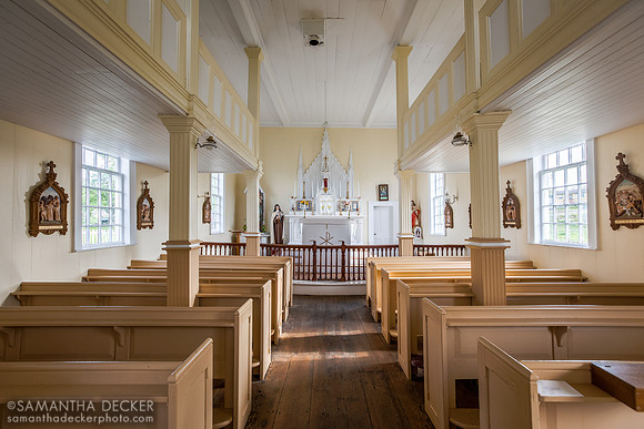 Inside the Church of the Most Holy Trinity, Trinity, Newfoundland