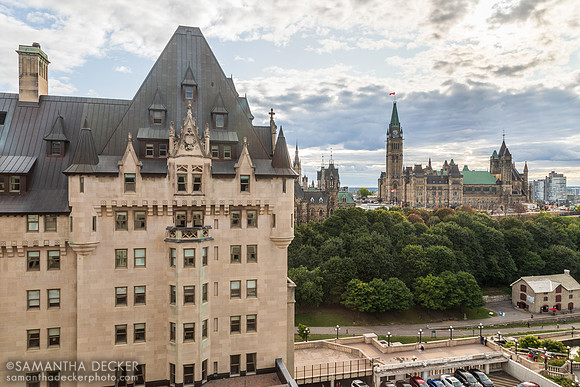 Ottawa Parliament from the Fairmont Château Laurier