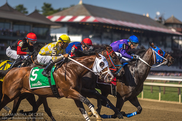 A claiming race taking off from the Wilson Chute
