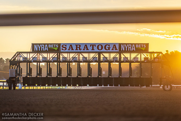 Saratoga Starting Gate at Sunrise, 2022