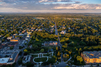 Downtown Saratoga from Above