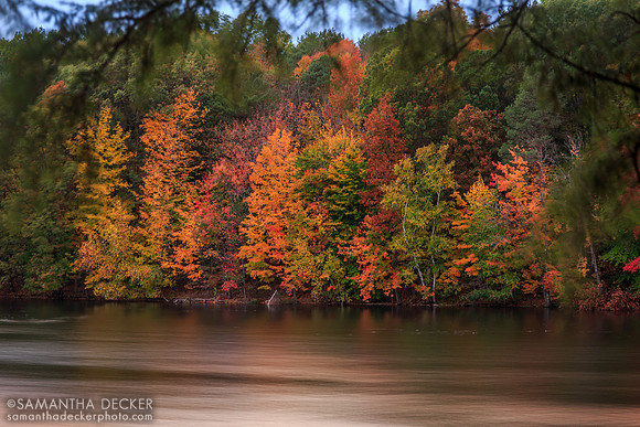 A Gorgeous Fall Palette on the Shore of Lougberry Lake, Saratoga Springs, NY