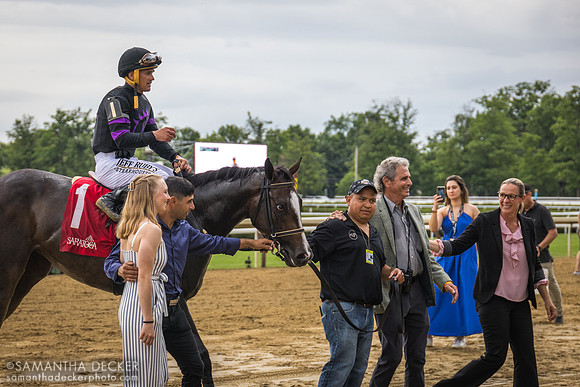 Whatintheliteral wins the 2024 Astoria Stakes