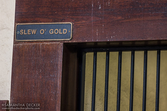 Slew O' Gold's stall, Three Chimneys Farm, Midway, KY