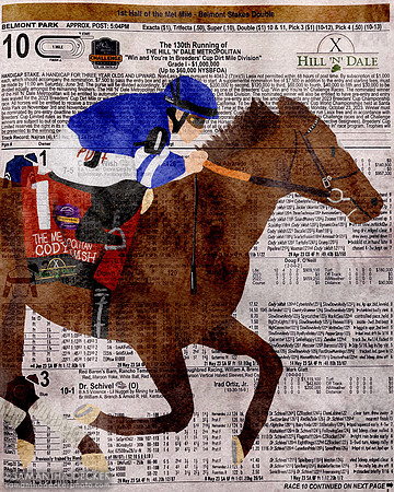 Cody's Wish winning the Met Mile at Belmont