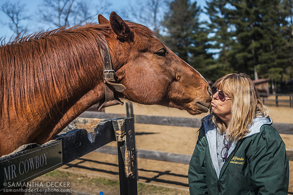 Mr. Cowboy and JoAnn Pepper, Old Friends at Cabin Creek, Greenfield, NY