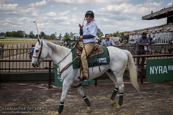 Pony rider, Belmont Park, Elmont, NY