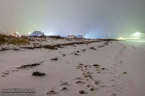 Snow at Mayo Beach, Wellfleet, MA