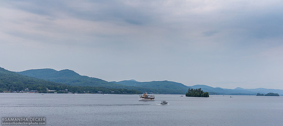 View from the Lac du Saint-Sacrément, Lake George, NY
