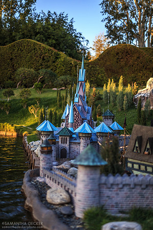 Elsa's Palace from the Storybook Land Canal Boats, Disneyland, California