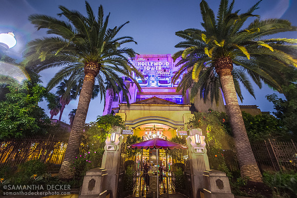 Looking Up at the Tower of Terror, Disney's California Adventure, California