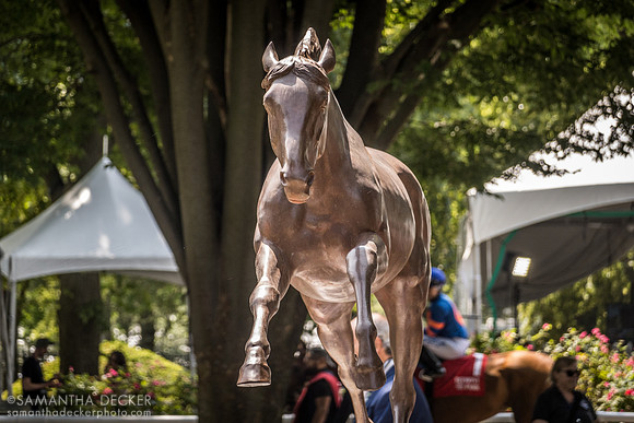 Secretariat Statue in Paddock, Belmont Park, Elmont, NY