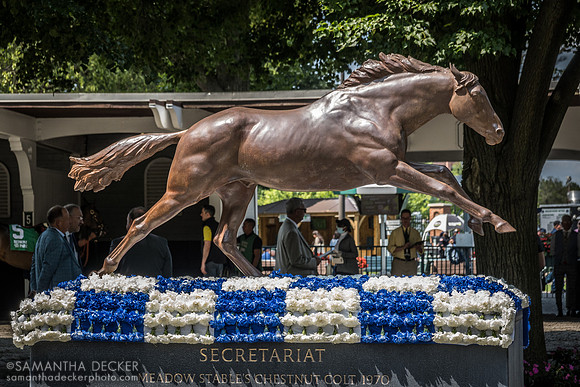 Secretariat Statue in Paddock, Belmont Park, Elmont, NY