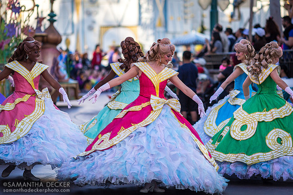 Dancers in the Soundsational Parade, Disneyland, California
