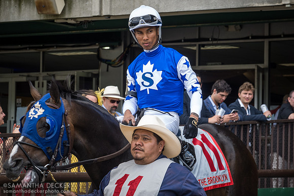 Reylu Gutiérrez on Code Runner,Belmont Park, Elmont, NY