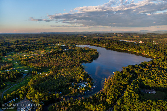 Lake Lonely and Saratoga National Golf Course from Above, 2015