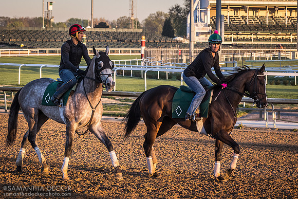 Kentucky Derby Contender Rocket Can (left)
