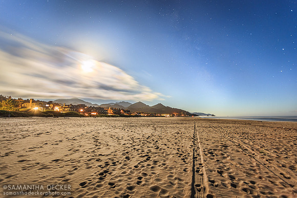 Cannon Beach, OR,  by Night