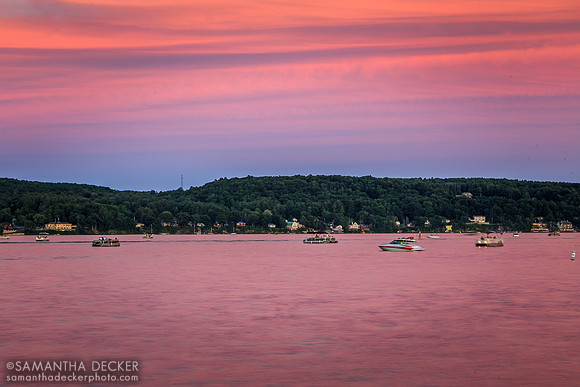 Dusk at Saratoga Lake, NY