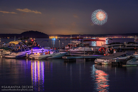 Fireworks Over Saratoga Lake