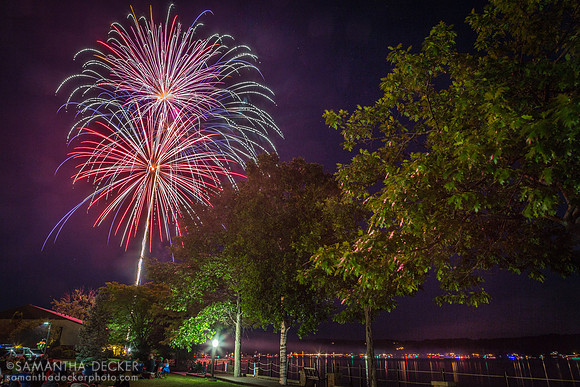 Fireworks Over Saratoga Lake