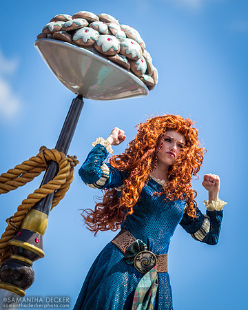 Merida Being Brave, Festival of Fantasy Parade, Magic Kingdom