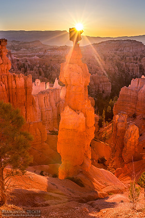 Sunrise Over Thors Hammer, Bryce Canyon National Park
