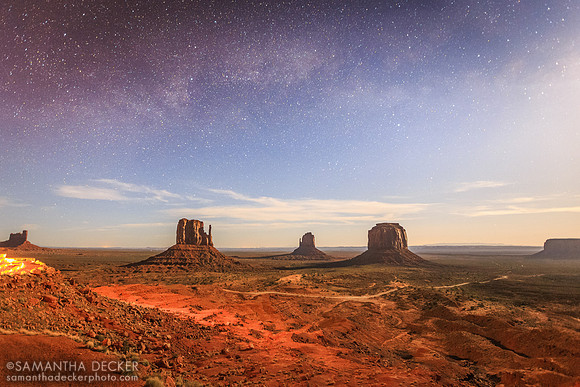 Milky Way Over Monument Valley