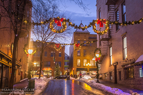 Looking Up Caroline St., Saratoga Springs, NY