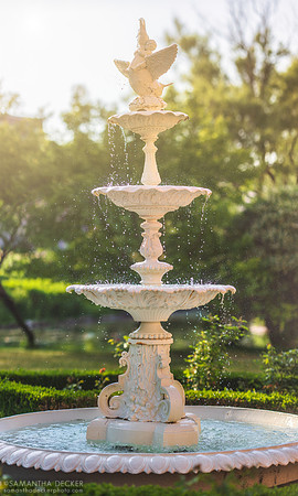 Fountain in Congress Park, Saratoga Springs, NY