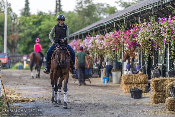 Pony rider at the Jeremiah Englehart barn