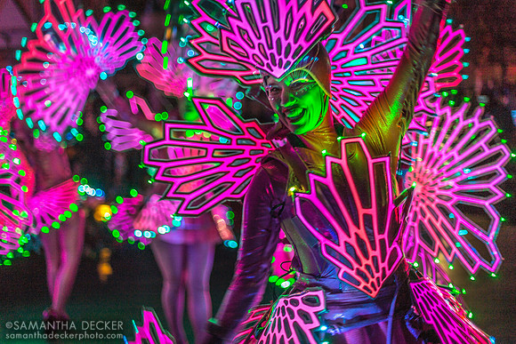 Dancers, Paint the Night Parade, Disneyland, California