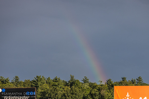 Rainbow before the start of the Saratoga Derby