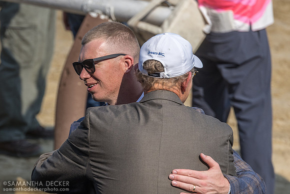 Will Walden hugging Elliott Walden