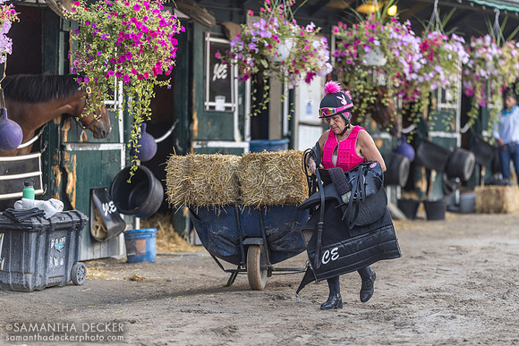 Lorna Chavez at the Jeremiah Englehart barn