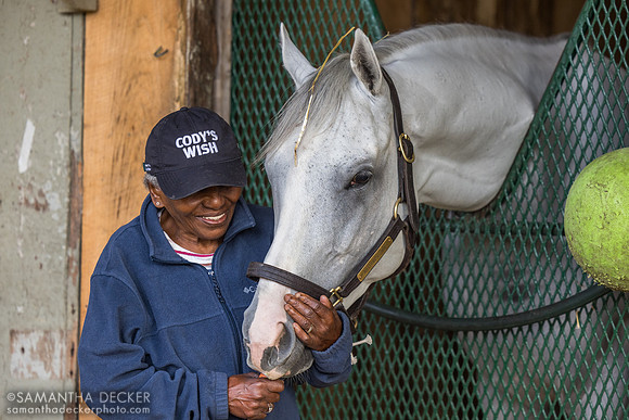 Erma Scott with Arthur's Ride