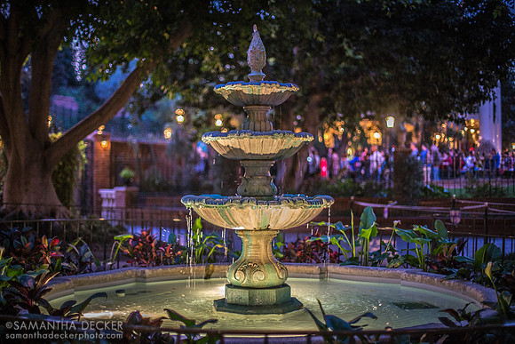 Fountain, New Orleans Square, Disneyland, California